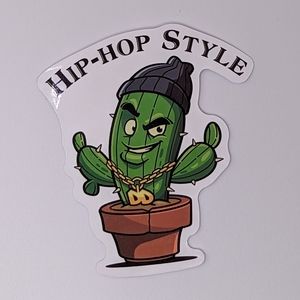 Hip-Hop Style Cactus sticker